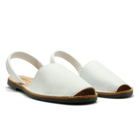 Avarcas pour homme cow blanc - Menorkina