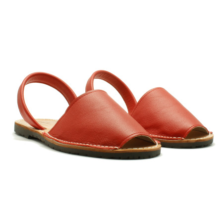 Avarcas for women cow pomodoro - Menorkina